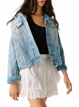 Rock Hose Pepe Jeans Camila weiß für Damen