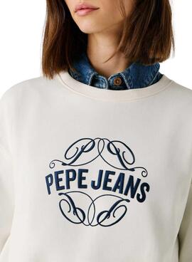Sweatshirt Pepe Jeans Maat weiß für Damen