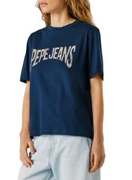 T-shirt Pepe Jeans Maca blau für Damen