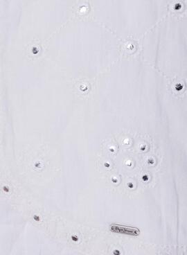 Top Pepe Jeans Holly weiß für Mädchen