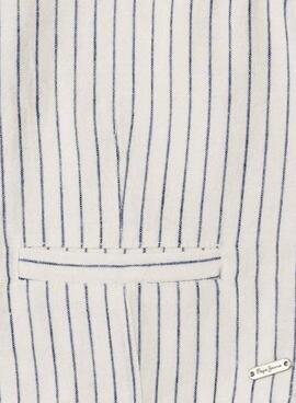 Pepe Jeans Weste Izzy mit diplomatischem Streifen für Mädchen.