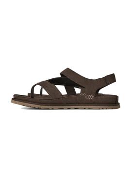 Sandalen UGG GoldenGaze Zehentrenner grau für Damen