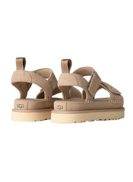 Sandalen UGG Goldenstar beige für Damen.