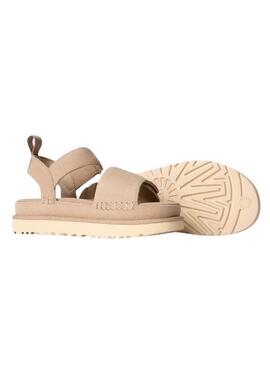 Sandalen UGG Goldenstar beige für Damen.