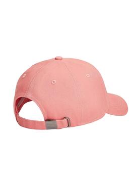 Mütze Tommy Jeans Heritage Platte rosa für Damen