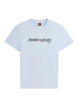 T-shirt Tommy Jeans Vintage Logo Blau für Herren