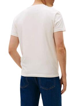 Tommy Jeans Big Flag T-Shirt beige für Herren