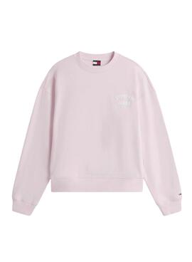Tommy Jeans Bubble rosa Kapuzenpullover für Damen