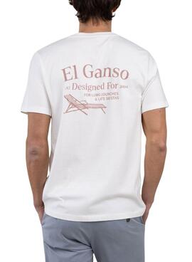 T-Shirt El Ganso Hamacas weiß für Herren