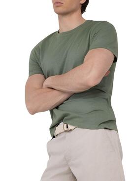 T-Shirt El Ganso Dyed in Grün für Herren