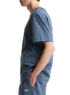 T-Shirt The North Face minimalistisch blau für Herren.