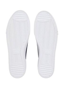 Turnschuhe Tommy Jeans aus Archivleder mit Marine-Logo für Herren