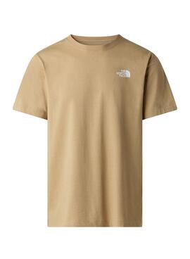 T-shirt The North Face Evo Box Beige für Herren.