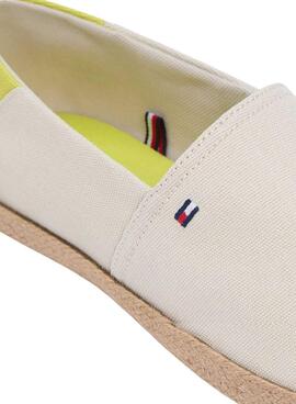 Espadrilles Tommy Hilfiger Core mit beigem Logo für Herren.