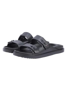 Sandalen Tommy Hilfiger Light verstellbar mit Schnallen Schwarz für Herren