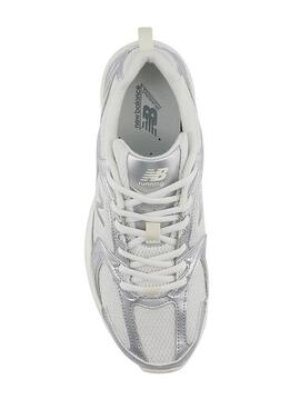 Turnschuhe New Balance Silber Metallic für Damen