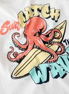 T-Shirt Name It Fane in Weiß für Jungen.