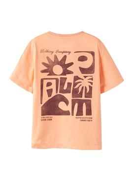 T-Shirt Name It Fakim orange für Jungen.