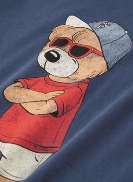 T-shirt Name It Dobs in Marineblau für Jungen.