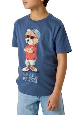 T-shirt Name It Dobs in Marineblau für Jungen.