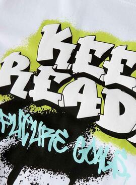 T-Shirt Name It Flynn in Weiß für Jungen.