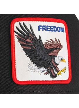 Schwarz-weiße Goorin Bros Freedom Mütze für Herren.