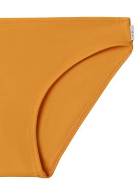 Bikini Pepe Jeans mit orangefarbenem Logo-Print für Mädchen.