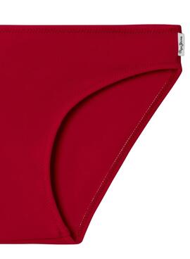 Bikini Pepe Jeans mit rotem Logo-Druck für Mädchen.