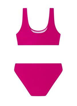 Bikini Pepe Jeans mit rosa Logo-Print für Mädchen.