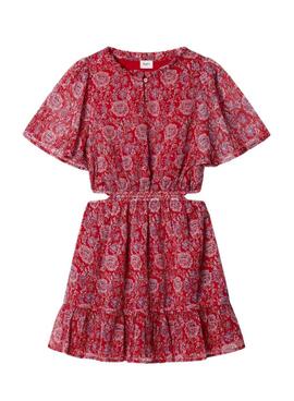 Pepe Jeans Kleid Iliana rot für Mädchen.