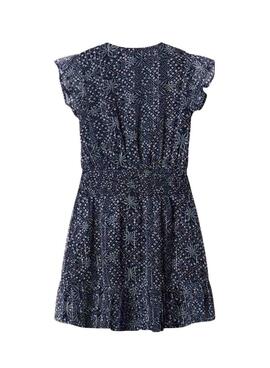 Kleid Pepe Jeans Imabel Marineblau für Mädchen.