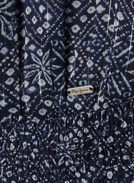 Kleid Pepe Jeans Imabel Marineblau für Mädchen.