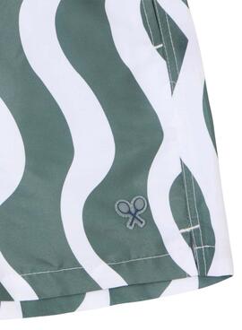 Badehose Silbon Waves Grün für Herren