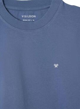 T-Shirt Silbon The Club Saint Tropez in Blau für Herren