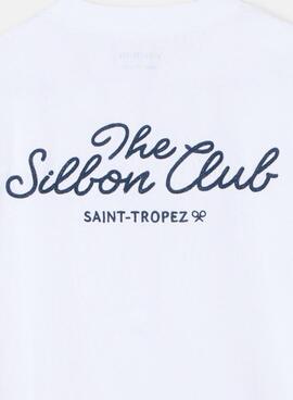T-Shirt Silbon The Club Saint Tropez weiß für Herren