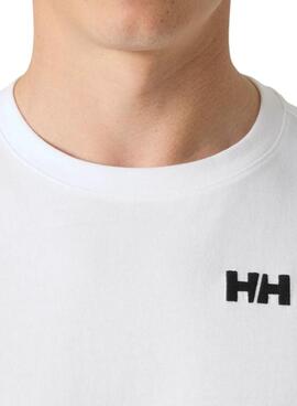 T-Shirt Helly Hansen Core in Weiß für Herren