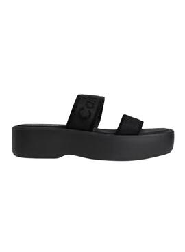 Sandalen Calvin Klein Jeans Flatform in Schwarz für Damen