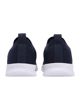 Turnschuhe Tommy Hilfiger Knitted Runner blau für Herren.