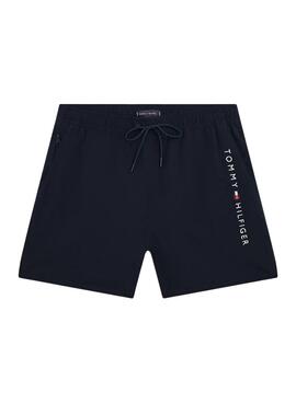 Badeanzug Tommy Hilfiger mit marineblauem Logo für Herren