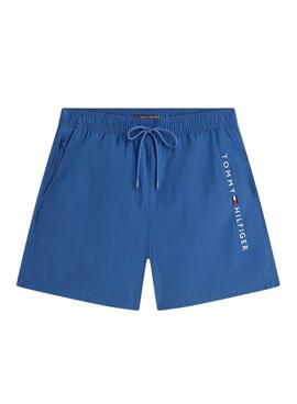 Badehose von Tommy Hilfiger mit blauem Logo für Herren.