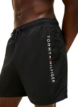 Badehose Tommy Hilfiger Logo Schwarz für Herren