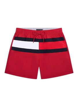 Badehose Tommy Hilfiger Flagge rot für Herren