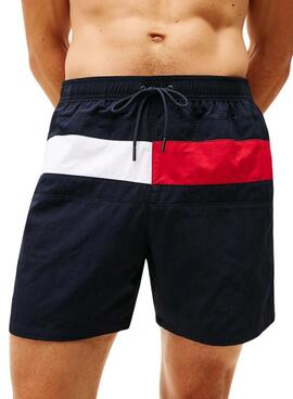 Badehose Tommy Hilfiger Flag blau für Herren