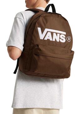 Rucksack Vans Old Skool Drop V braun für Herren und Damen.