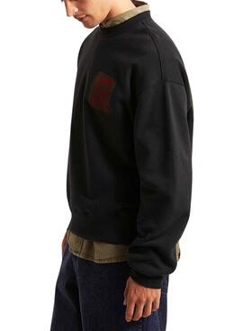 Sweatshirt Vans Strech Stack schwarz für Herren