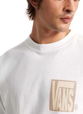 T-Shirt Vans Stretch Srack weiß für Herren.