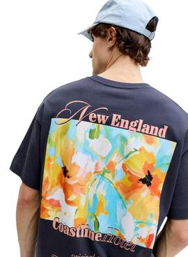 T-Shirt Jack and Jones Montauk in Marineblau für Herren