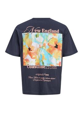 T-Shirt Jack and Jones Montauk in Marineblau für Herren