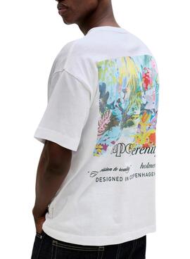 T-Shirt Jack and Jones Montauk weiß für Männer