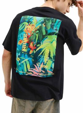 T-Shirt Jack and Jones Montauk Schwarz für Herren